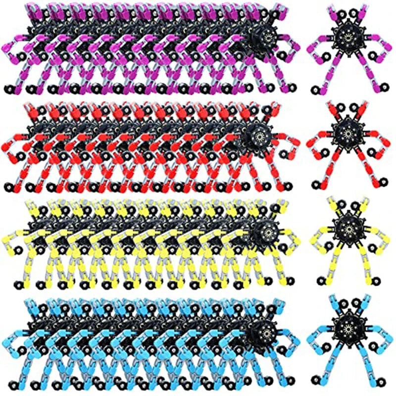 Transforming Fidget Spinner Chain – Twist & Spin Toy