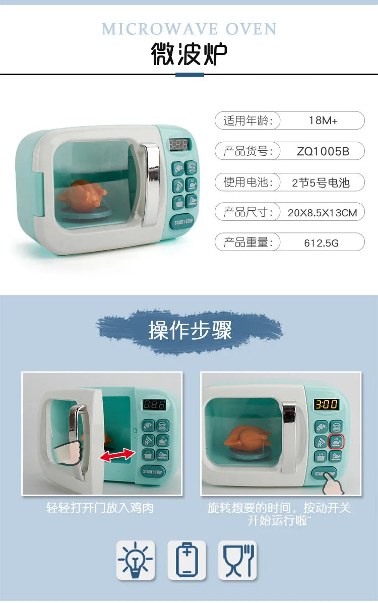 Pretend Kitchen Appliance Play Set for Curious Kids