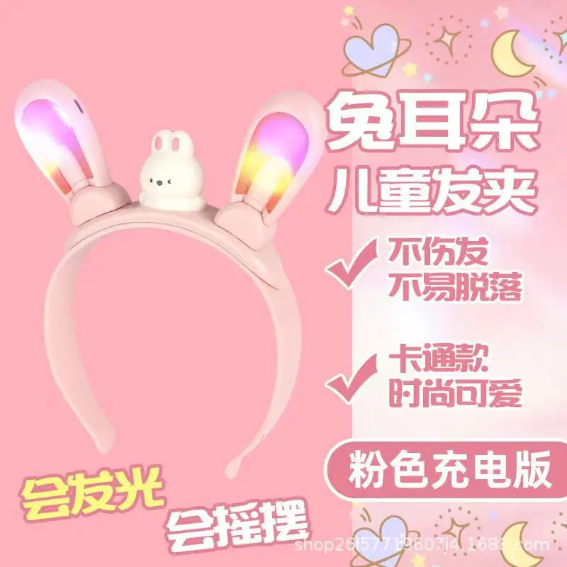 LED Bunny Ear Headband Toy for Kids & Parties