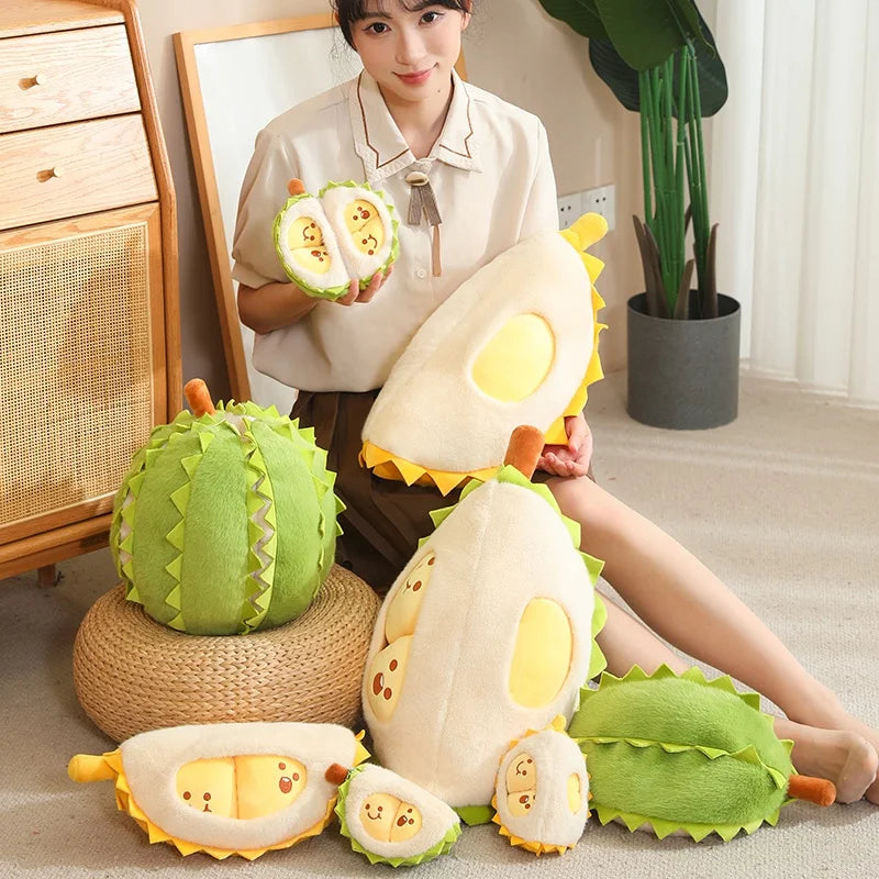 Cute Detachable Durian Plush Stress Pillow - Toki Toy Box
