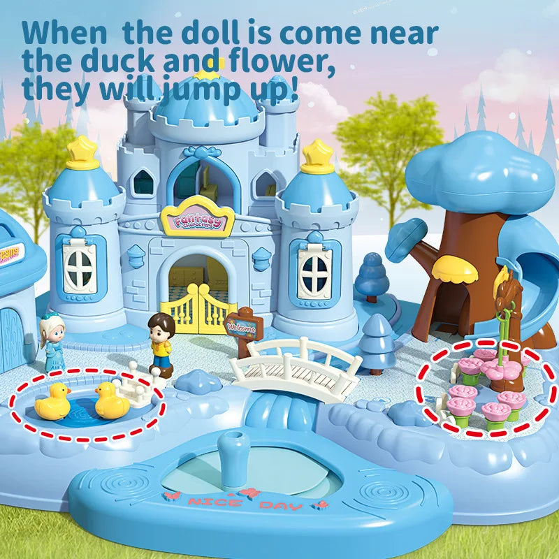 Magnetic Dollhouse Playset – Creative Princess Toy for Kids - Toki Toy Box