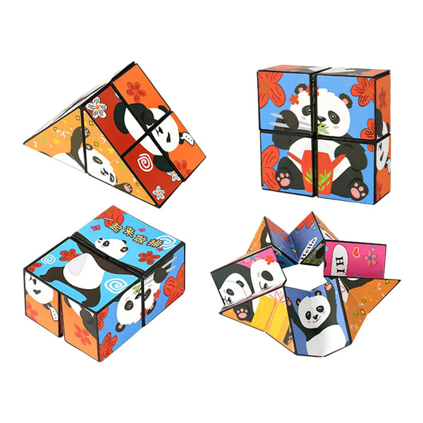 Panda Infinity Cube – Foldable Stress Relief Puzzle