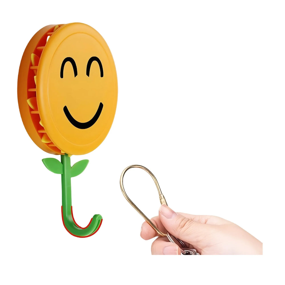Blooming Sunflower Retractable Adhesive Wall Hook  🌻 Product Description