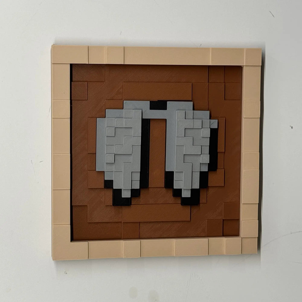 Pixel Game Item Frame – 3D Printed Display