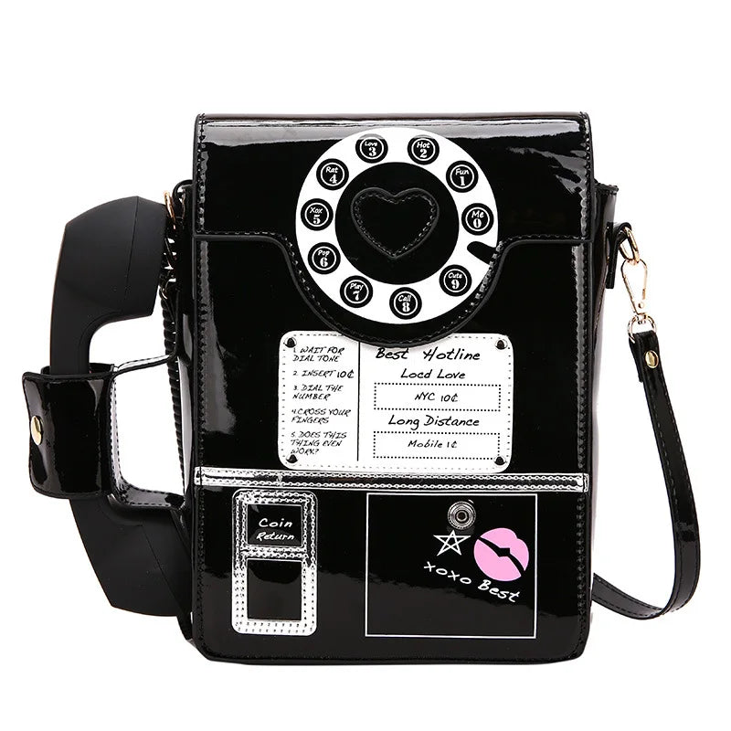 Retro Telephone Crossbody Bag for Trendsetters