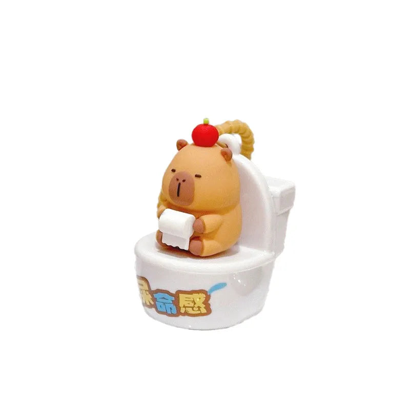 Funny Capybara Squeaky Keychain – Cute Bag Charm – Cute Keychain | Toki Toy Box