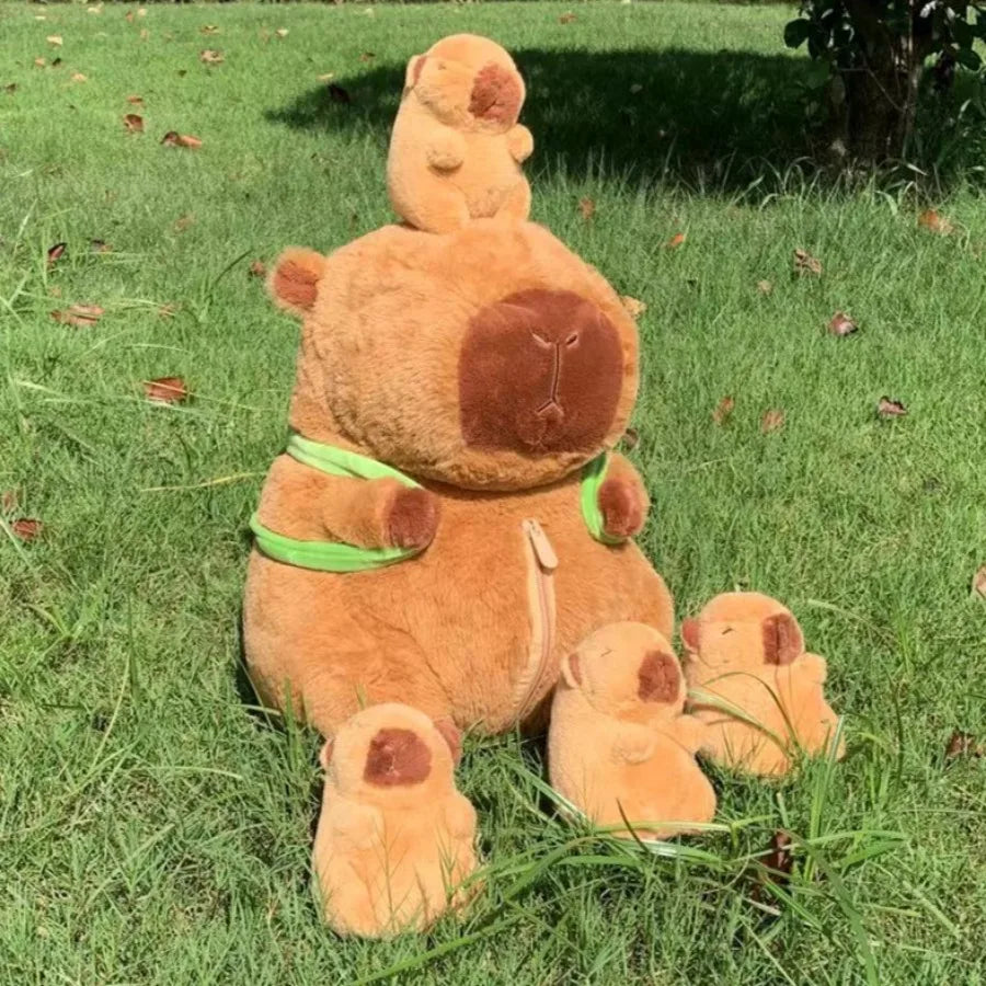 Capybara Plush Family Set with 4 Babies | Toki Toy Box – Detail | Toki Toy Box
