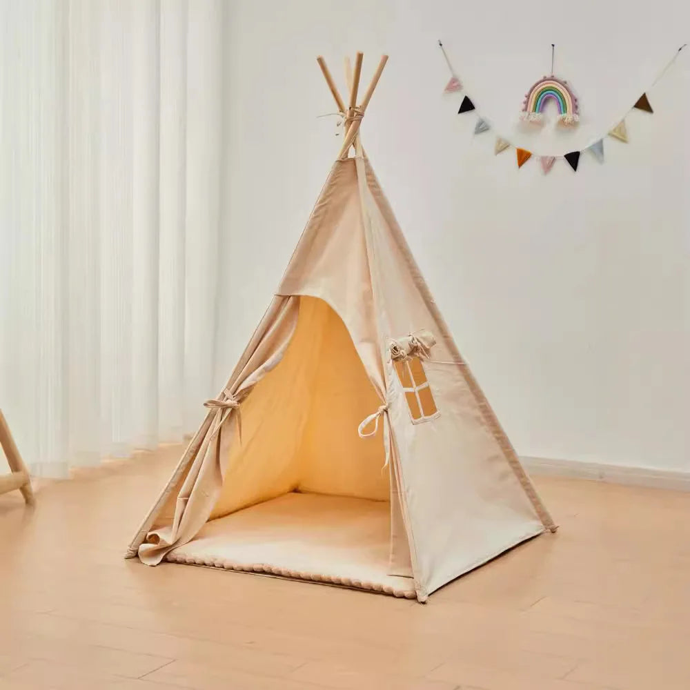 Kids Canvas Play Tent – Cozy Indoor Adventure Hideaway