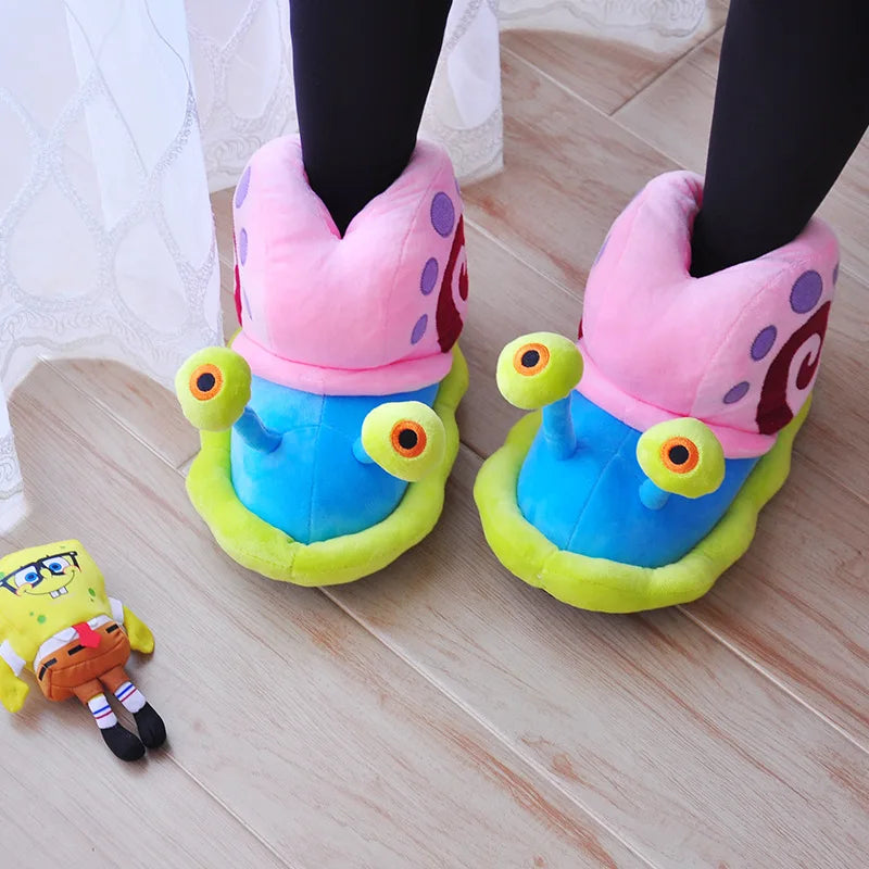 Cute Snail Plush Slippers | Toki Toy Box – Whats Included | Toki Toy Box