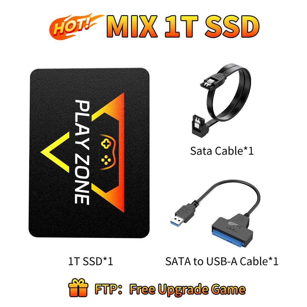 1TB Retro Gaming SSD Multi-System Emulator Hub