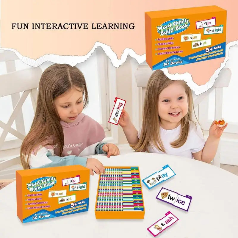 Phonics Flash Cards & Rhyming Flip Book for Kids