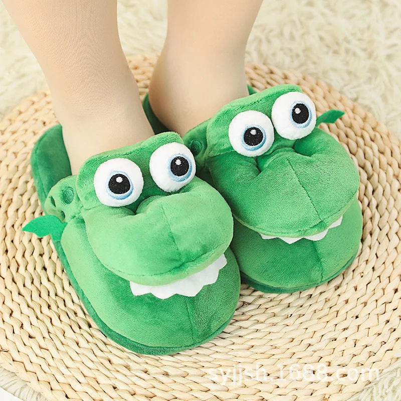 Crocodile Slippers – Funny Moving Mouth Cozy Home Shoes