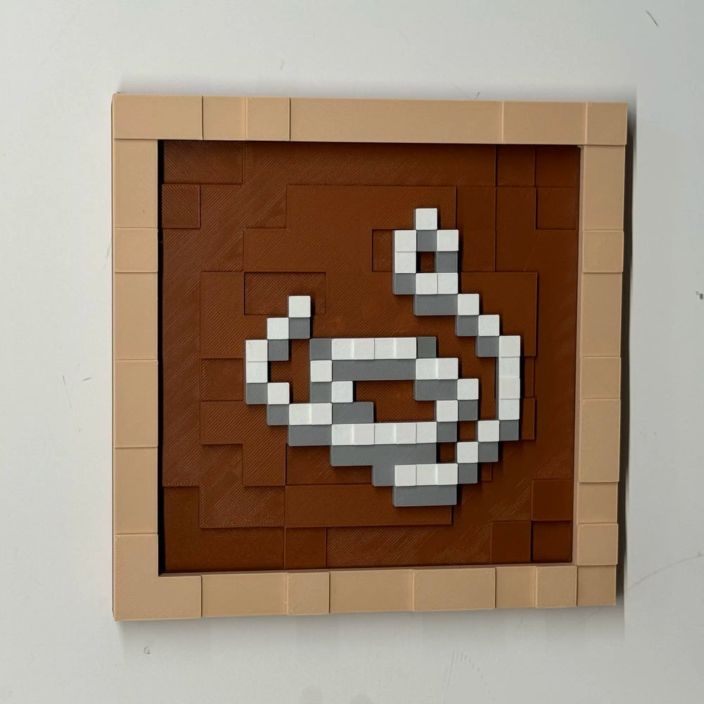 Pixel Game Item Frame – 3D Printed Display