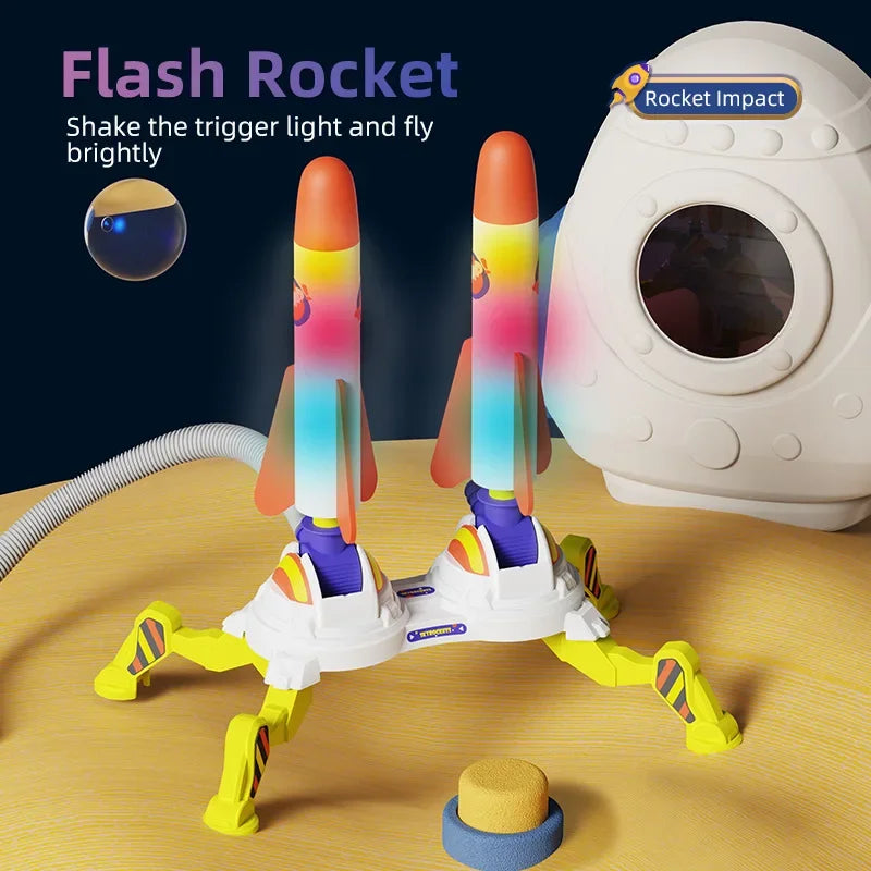 Air Rocket Launcher Stomp Toy for Kids - Toki Toy Box