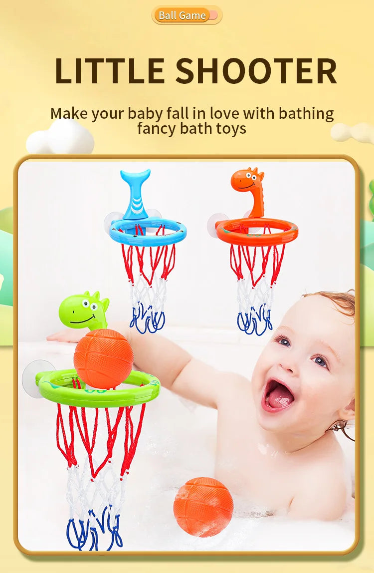 Mini Basketball Bath Toy Set – Splash Hoop Fun for Toddlers