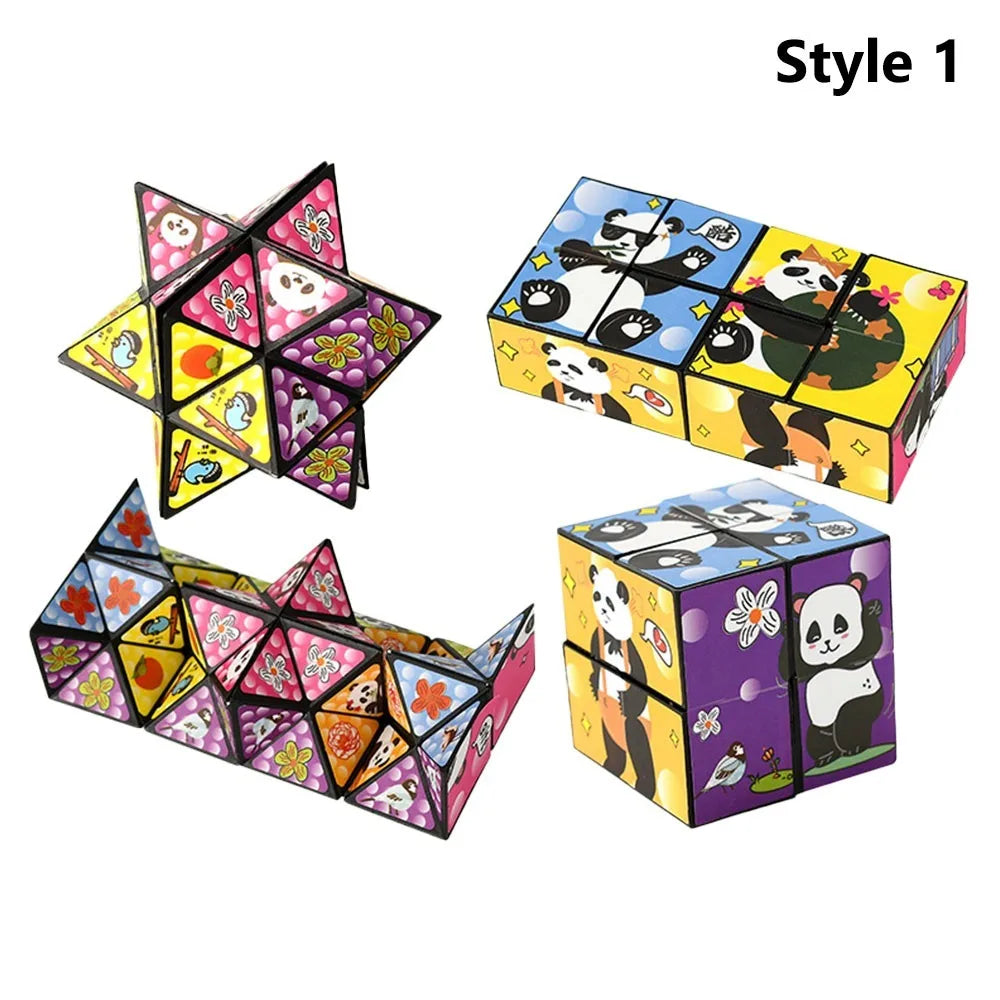 Panda Infinity Cube – Foldable Stress Relief Puzzle