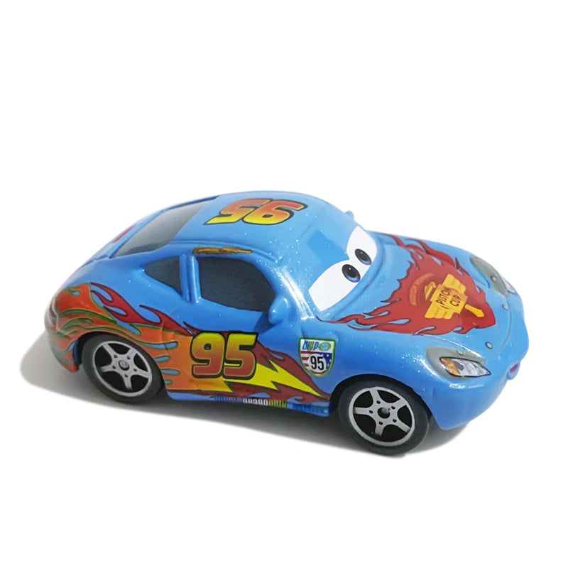Cartoon Race Car Die-Cast Toy – Pull Back Fun