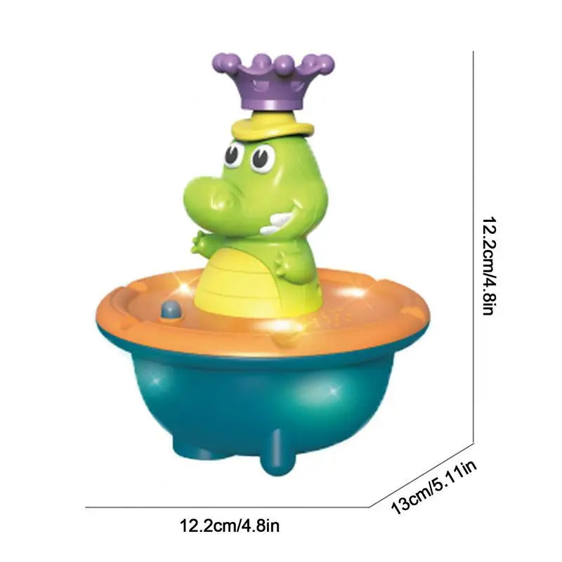 Crocodile Water Sprinkler Bath Toy – Rotating Splash Fun – Whats Included | Toki Toy Box