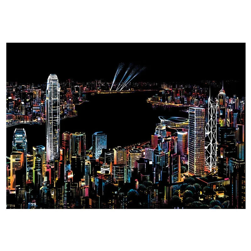 Scratch Art City Landmarks Kit – Creative DIY Decor