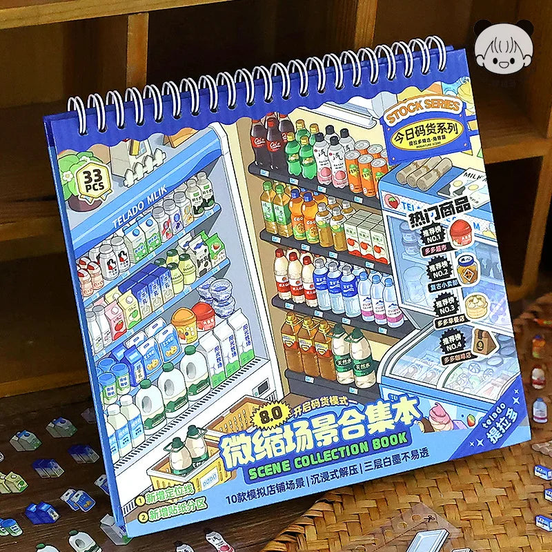 3D Mini Scene Sticker Book – DIY Creative Set