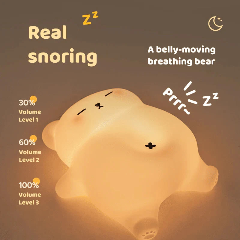 Cute Bear Night Light – Soft Glow Sleep Lamp for Kids - Toki Toy Box