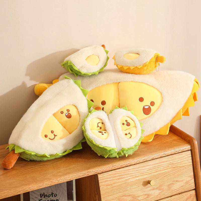 Cute Detachable Durian Plush Stress Pillow - Toki Toy Box