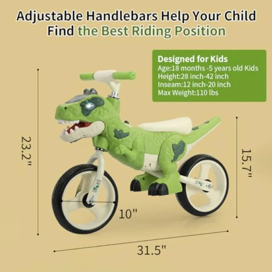 Dino Bike – Toddler Riding Outdoors | Toki Toy Box