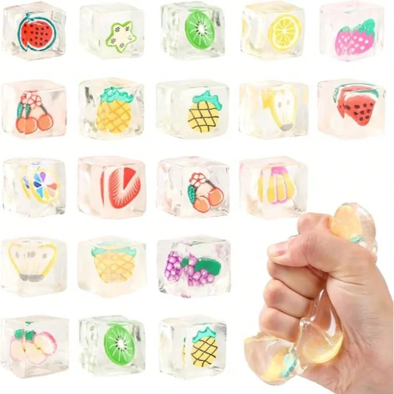 Fruit Squishies – Ice Cube Shape | Toki Toy Box