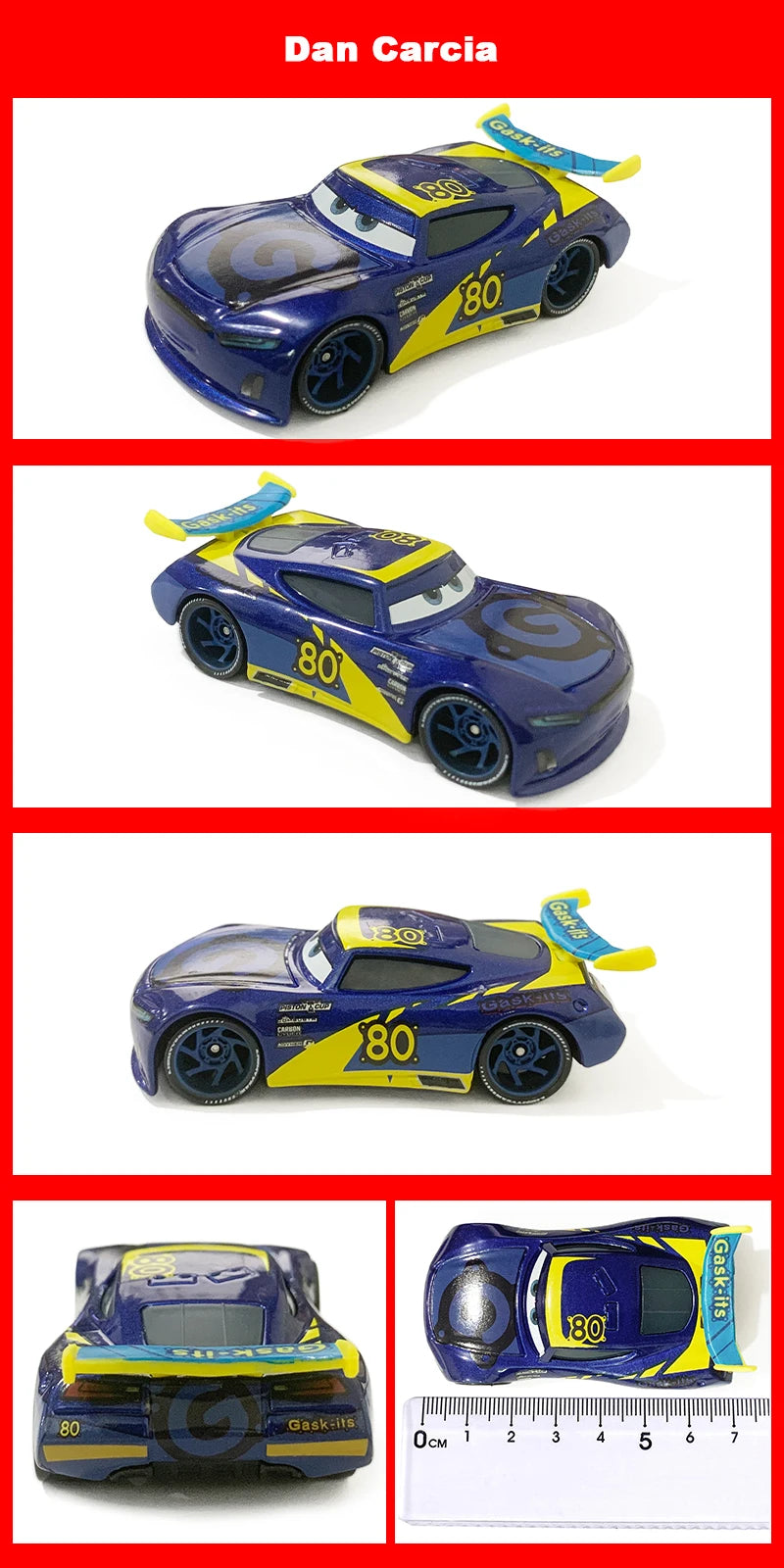 Cartoon Race Car Die-Cast Toy – Pull Back Fun