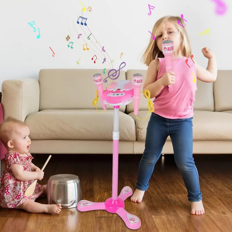 Kids Karaoke Microphone with Stand Singing Set | Toki Toy Box