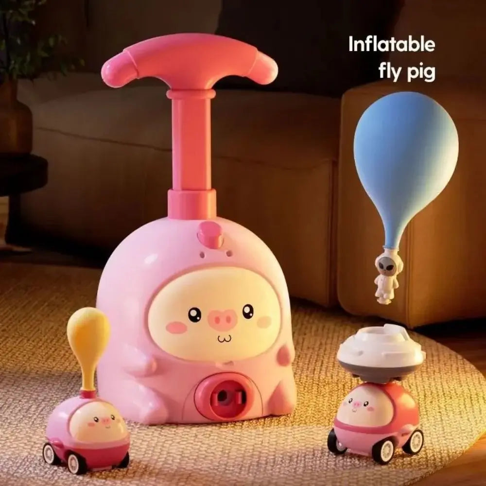 Balloon Powered Car Launcher – Air Rocket STEM Toy