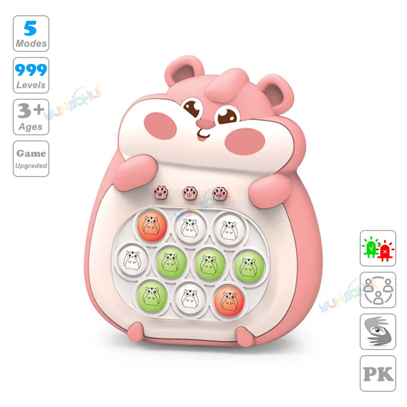 999-Level Pop Push Game Console for Kids & Adults - Toki Toy Box