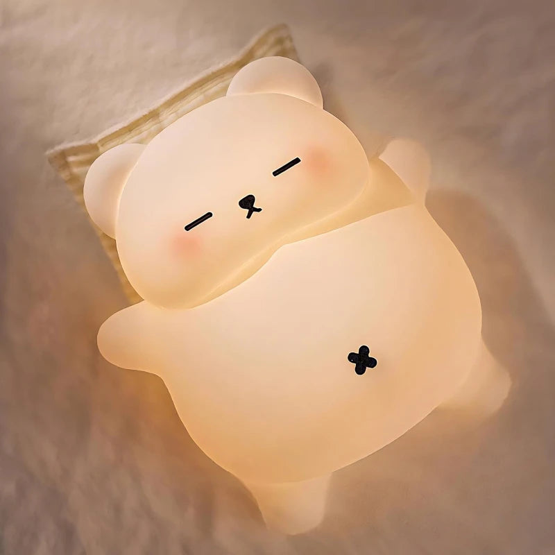 Cute Bear Night Light – Soft Glow Sleep Lamp for Kids - Toki Toy Box