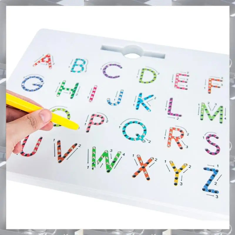 Magnetic Alphabet Trace Board – Kids Writing – In Use | Toki Toy Box