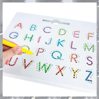 Magnetic Alphabet Trace Board (2 Pcs) – Double-Sided Upper & Lower Case Writing
