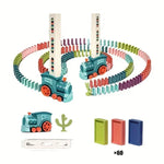 Automatic Domino Train Set – Educational DIY Toy for Kids