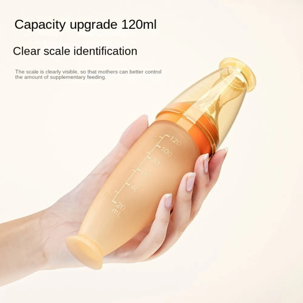 Silicone Baby Squeeze Spoon Feeder for Easy Feeding