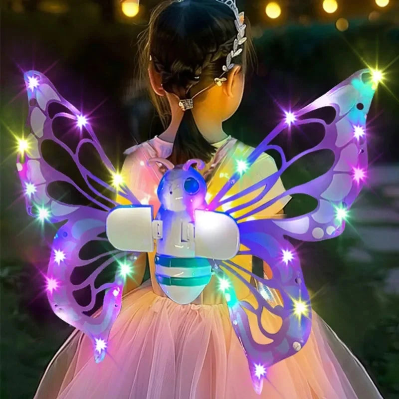 Light-Up Fairy Wings – Moving Butterfly Costume for Kids – Detail | Toki Toy Box