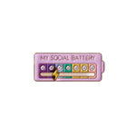 Social Battery Mood Pin – Funny Outfit Badge | Toki Toy Box - Toki Toy Box