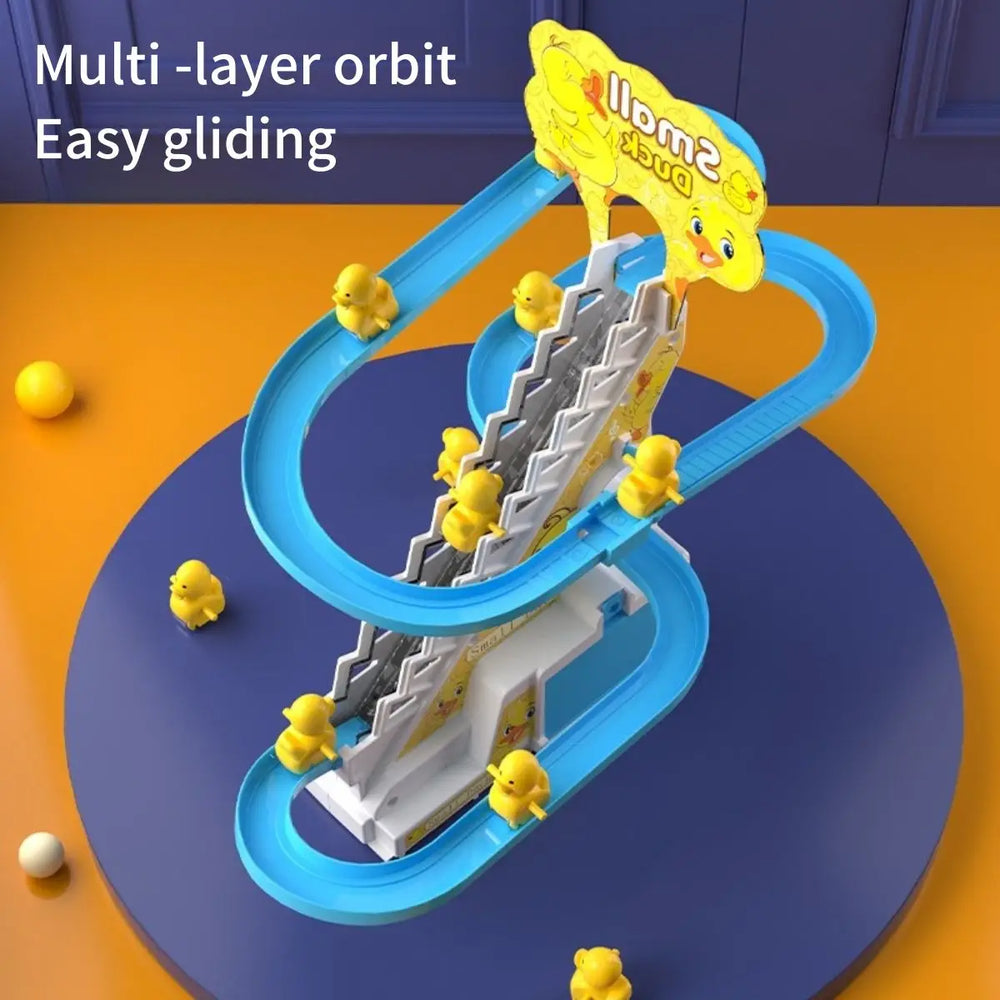 Electric Duck Climbing Track Toy – Musical Slide Fun