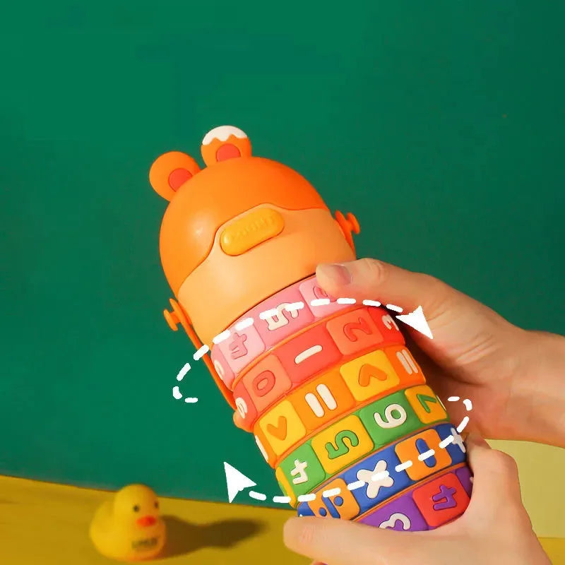 Kids Thermal Water Bottle – Digital Puzzle Straw Cup - Toki Toy Box