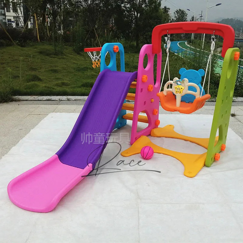 Kids Slide & Swing Playset for Indoor & Outdoor Fun