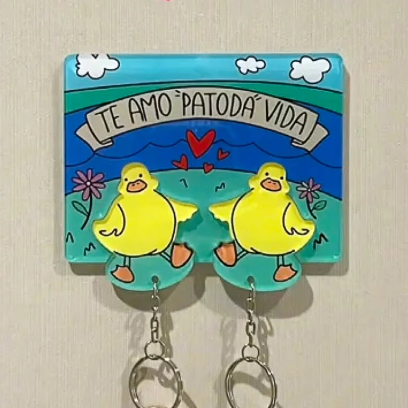 Couple Duck Keychain Set – Cute Puzzle Key Holder Gift – View 18 | Toki Toy Box