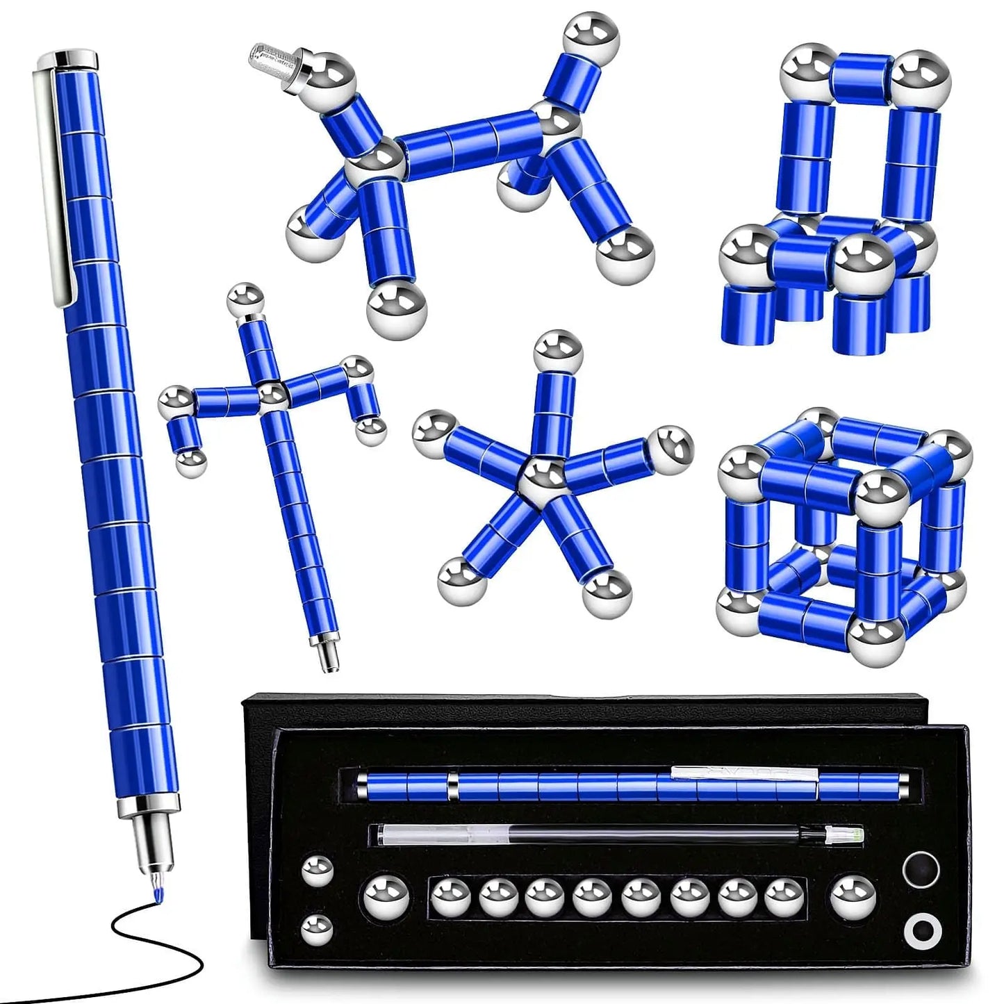 Magnetic Fidget Pen – Multifunctional DIY Magnet Ballpoint Pen & Toy