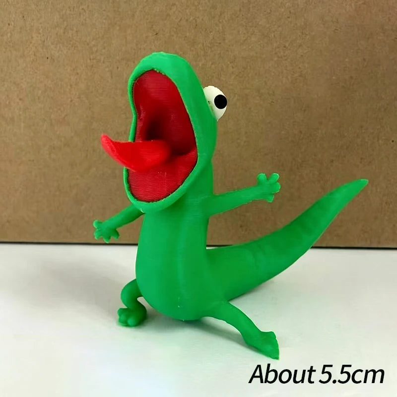 3D Printed Lizard Figurine – Articulated Desk Toy