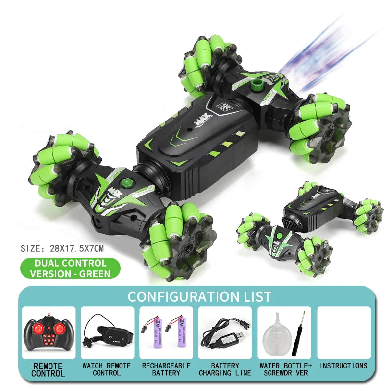 Gesture Control Stunt RC Car with LED Effects