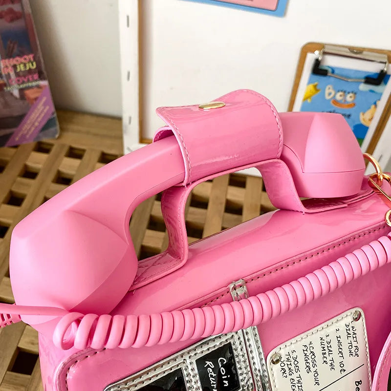 Retro Telephone Crossbody Bag for Trendsetters