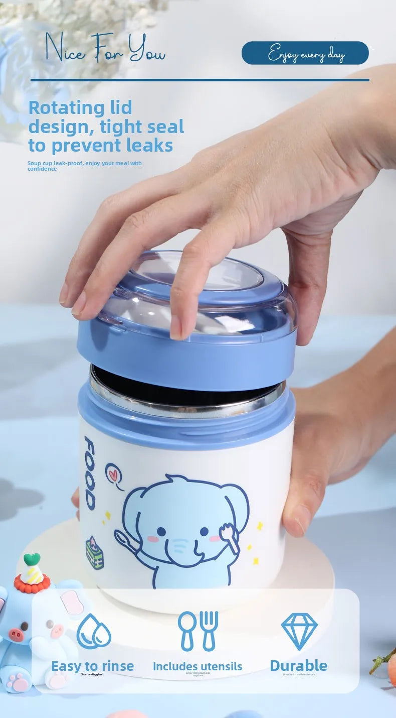 Insulated Stainless Steel Lunch Box Set – Portable Meal Kit