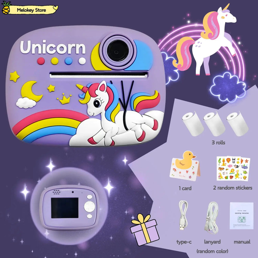 Kids Instant Print Camera – Photo Printer with Games