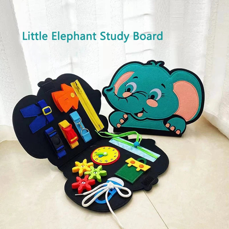 Montessori Busy Board Travel Bag for Curious Kids - Toki Toy Box